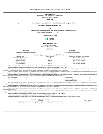 Thumbnail Merck Annual Report 2023