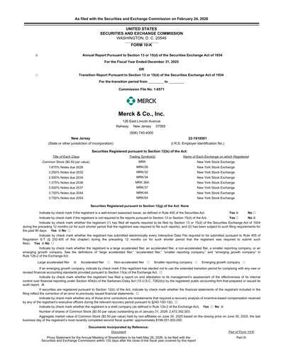 Thumbnail Merck Annual Report 2025