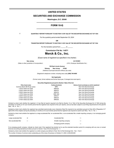 Thumbnail Merck Quarterly Report 2024-q3