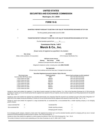 Thumbnail Merck Quarterly Report 2026-q2