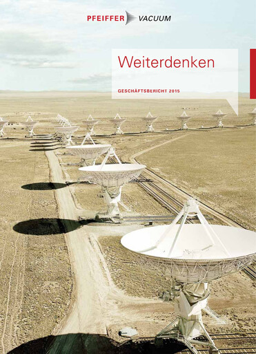 Thumbnail Pfeiffer Vacuum Annual Report 2015