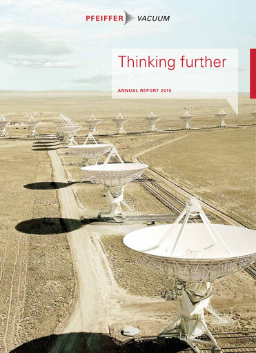 Thumbnail Pfeiffer Vacuum Annual Report 2015