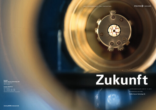 Vorschaubild Pfeiffer Vacuum Finanzmitteilung 2013