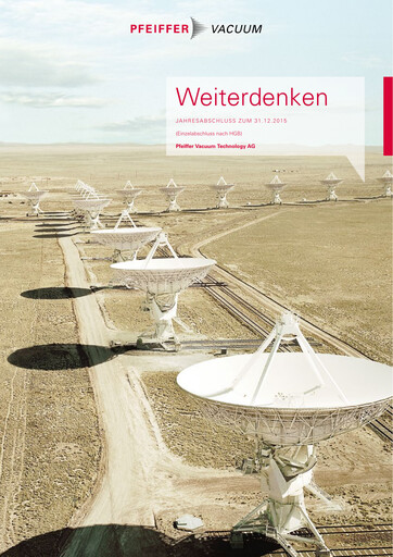 Vorschaubild Pfeiffer Vacuum Finanzmitteilung 2015
