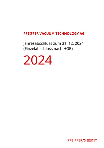 Vorschaubild Pfeiffer Vacuum Finanzmitteilung 2024