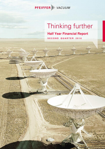 Thumbnail Pfeiffer Vacuum Half-year Report 2016-h1