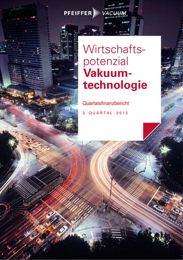 Thumbnail Pfeiffer Vacuum Quarterly Report 2015-q3