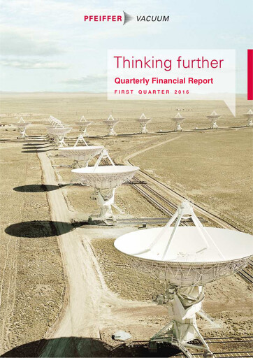 Thumbnail Pfeiffer Vacuum Quarterly Report 2016-q1