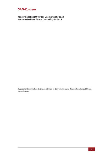 Vorschaubild GAG Immobilien Finanzbericht 2018