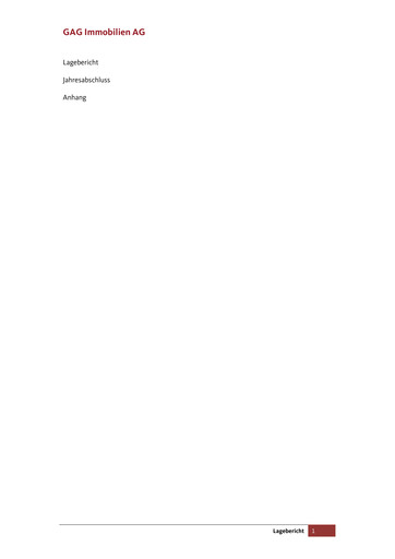 Thumbnail GAG Immobilien Financial Statement 2014