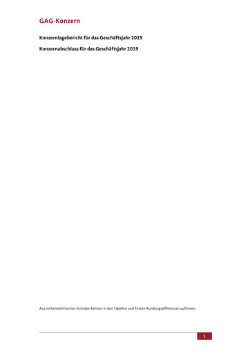 Vorschaubild GAG Immobilien Finanzmitteilung 2019