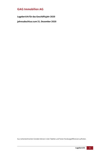 Vorschaubild GAG Immobilien Finanzmitteilung 2020