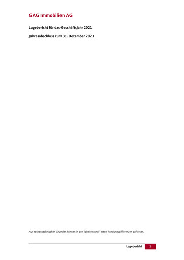 Vorschaubild GAG Immobilien Finanzmitteilung 2021