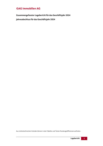 Vorschaubild GAG Immobilien Finanzmitteilung 2024