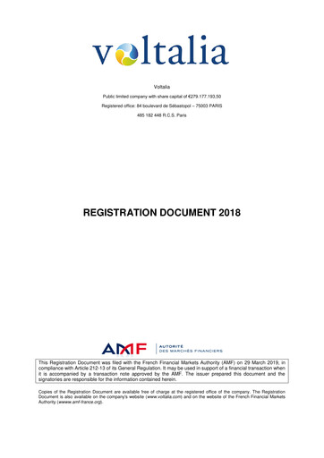 Thumbnail Voltalia Universal Registration Document 2018