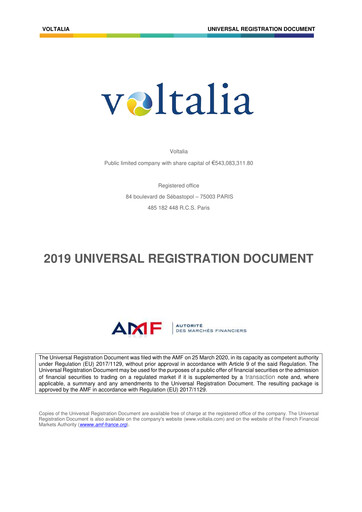 Thumbnail Voltalia Universal Registration Document 2019