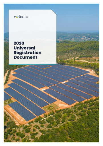 Thumbnail Voltalia Universal Registration Document 2020