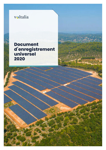 Thumbnail Voltalia Universal Registration Document 2020