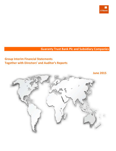 Thumbnail Guaranty Trust Bank
 Financial Statement 2015-h1