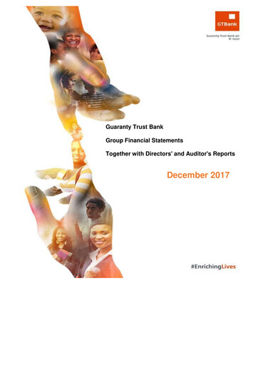 Thumbnail Guaranty Trust Bank
 Financial Statement 2017