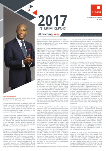 Thumbnail Guaranty Trust Bank
 Half-year Report 2017-h1