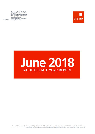 Thumbnail Guaranty Trust Bank
 Half-year Report 2018-h1