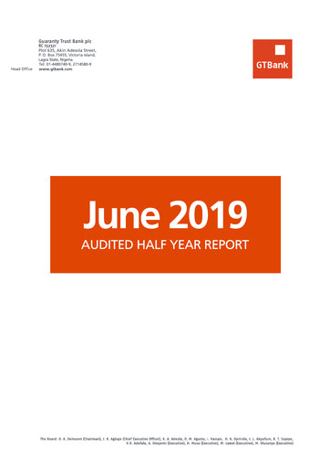 Thumbnail Guaranty Trust Bank
 Half-year Report 2019-h1