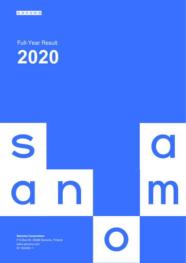 Thumbnail Sanoma
 Financial Report 2020