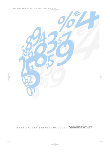 Thumbnail Sanoma
 Financial Statement 2000