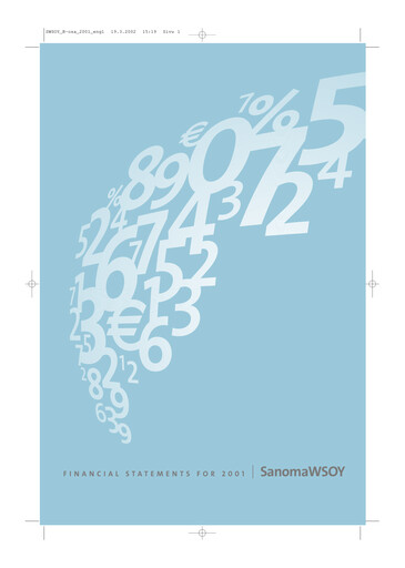 Thumbnail Sanoma
 Financial Statement 2001