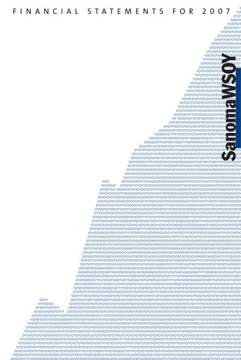 Thumbnail Sanoma
 Financial Statement 2007