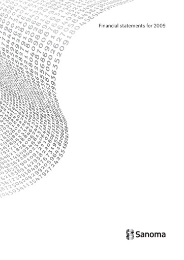 Thumbnail Sanoma
 Financial Statement 2009