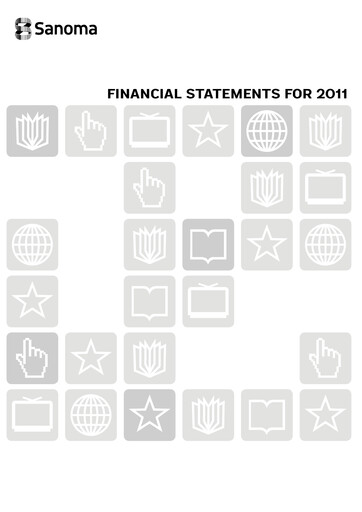 Thumbnail Sanoma
 Financial Statement 2011
