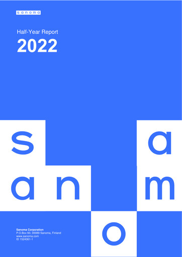 Thumbnail Sanoma
 Half-year Report 2022-h1