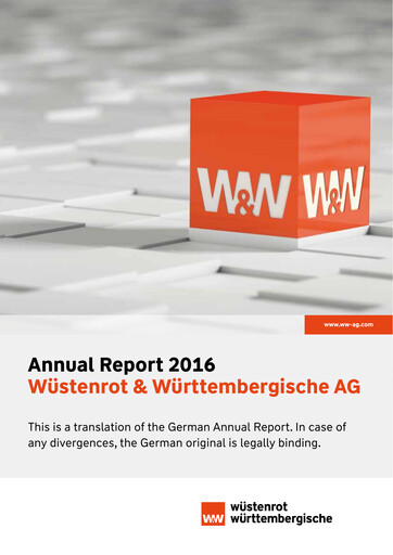 Miniature Wüstenrot & Württembergische Rapport annuel 2016