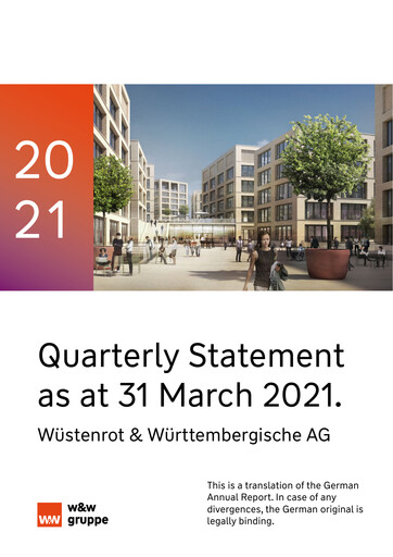 Miniature Wüstenrot & Württembergische Rapport trimestriel 2021-q1
