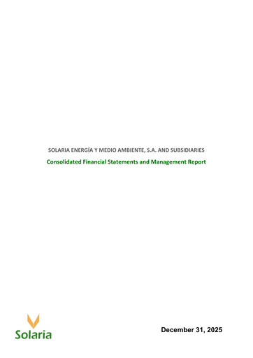 Thumbnail Solaria Energía Financial Statement 2025