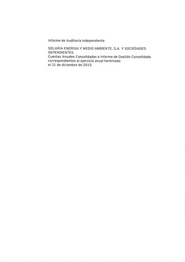 Thumbnail Solaria Energía Financial Statement 2015
