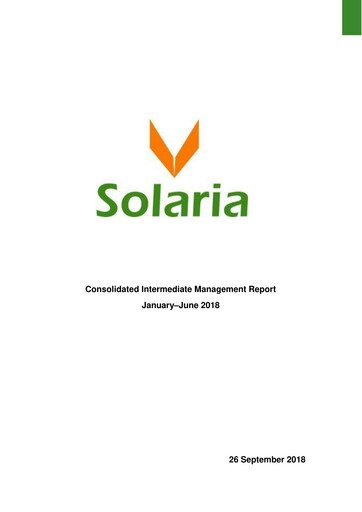 Thumbnail Solaria Energía Half-year Report 2018-h1