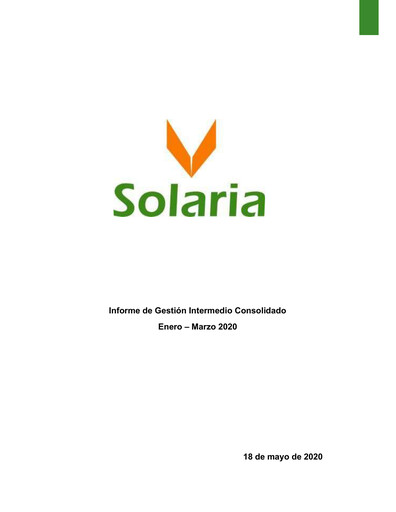 Thumbnail Solaria Energía Quarterly Report 2020-q1