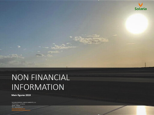 Thumbnail Solaria Energía Sustainability Report 2019