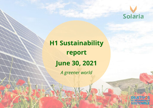 Thumbnail Solaria Energía Sustainability Report 2021-h1