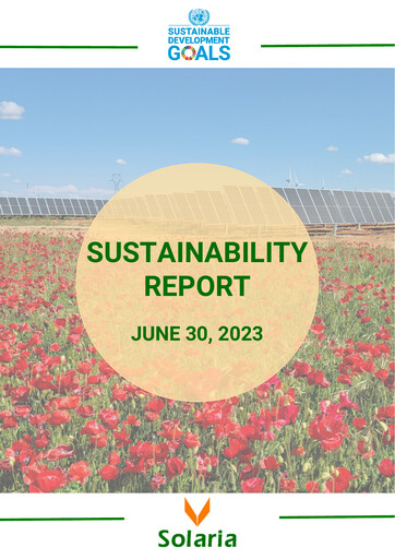Thumbnail Solaria Energía Sustainability Report 2023-h1
