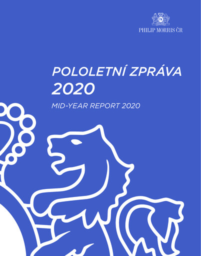 Miniature Philip Morris ČR Rapport semestriel 2020