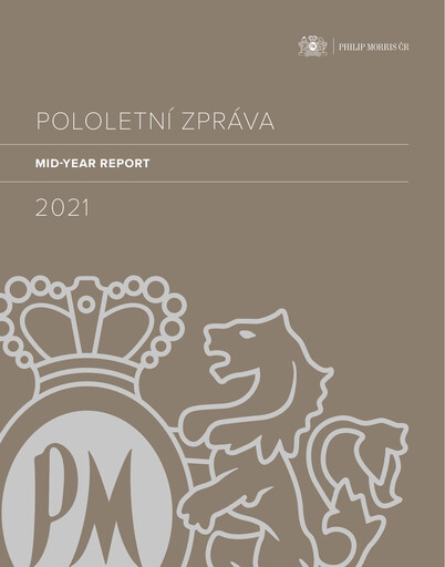 Miniature Philip Morris ČR Rapport semestriel 2021