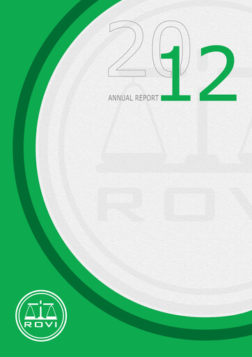 Thumbnail Laboratorios Farmaceuticos Rovi Annual Report 2012