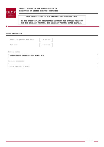 Miniature Laboratorios Farmaceuticos Rovi Rapport annuel 2025