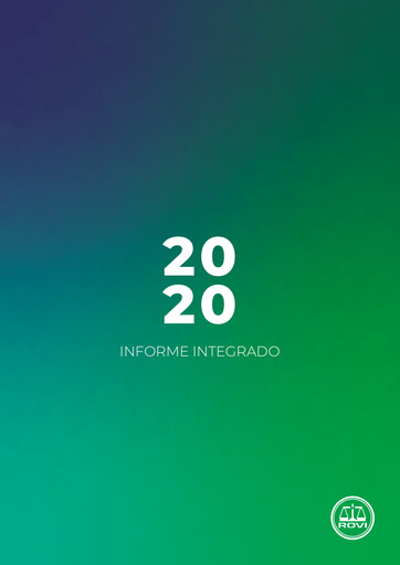 Thumbnail Laboratorios Farmaceuticos Rovi Annual Report 2020