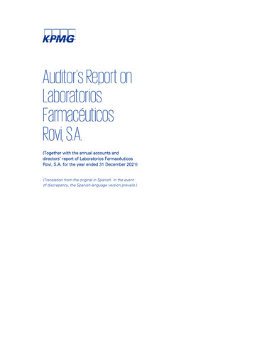 Thumbnail Laboratorios Farmaceuticos Rovi Financial Report 2021