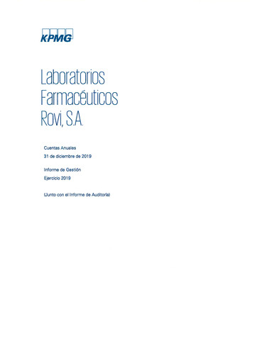 Thumbnail Laboratorios Farmaceuticos Rovi Financial Report 2019